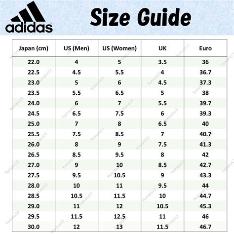 adidas size chart samba